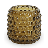 Szklana podstawka na tealight Nelly bursztynowa 8,5 cm