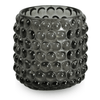 Szklana podstawka na tealight Nelly szara 8,5 cm