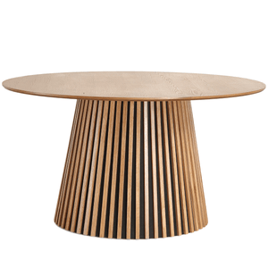 Lewis - Okrągły stół do jadalni w okleinie dębowej Ø140 cm