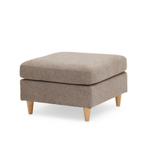Hildur – puf w kolorze piaskowym Dł.: 66 x Szer.: 66 x Wys.: 43 cm
