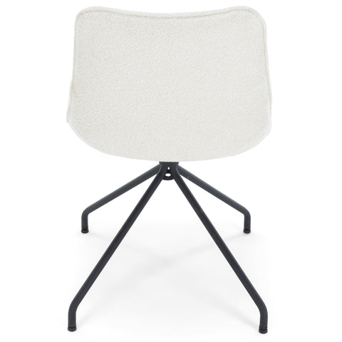 Krzesło do jadalni Maja w kolorze białym z funkcją obrotu o 360 stopni