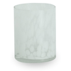 Szklana podstawka na tealight Nina biała 10 cm