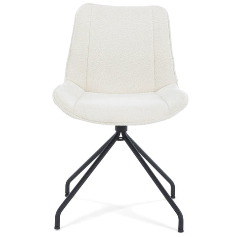 Krzesło do jadalni Maja w kolorze białym z funkcją obrotu o 360 stopni