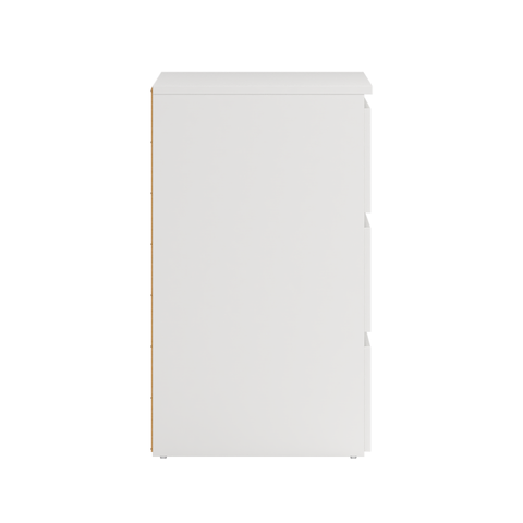 Komoda Maise 70x138x41 cm z 6 szufladami w kolorze białym