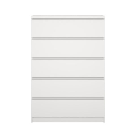 Komoda Naia 5 szuflad biała wys: 111,3 x szer: 77 x gł: 50 cm