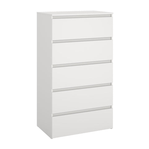 Maise Komoda wys:114 x szer:65 x gł:41 cm z 5 szufladami w kolorze białym