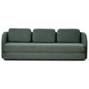 Rozkładana sofa Katarina zielona dł: 217 x gł: 77/145 x wys: 75 cm