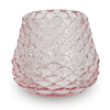 Naja szklana podstawka na tealight różowa 7 cm