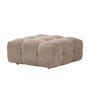 Pufa „Lilie” w kolorze piaskowym – dł.: 95 x gł.: 95 x wys.: 44 cm