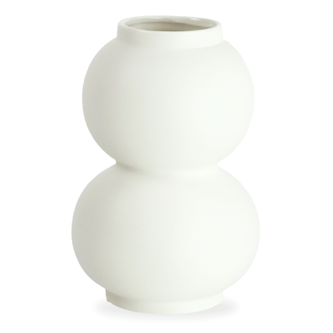 Wazon ceramiczny Becca bubble mould biały 21 cm