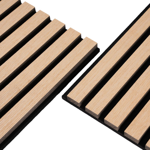 Panel akustyczny z forniru dębowego 2400x520x18 mm