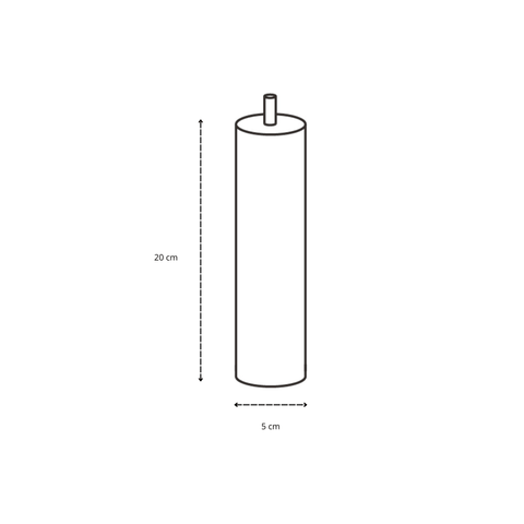 Drewniane nogi łóżka Eric 20x5 cm (4 sztuki)
