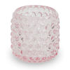 Szklana podstawka na tealight Nelly różowa 8,5 cm
