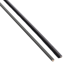 Listwy wykończeniowe do paneli akustycznych z czarnej forniru dębowego 2400 x 45 x 18 mm – prawa i lewa
